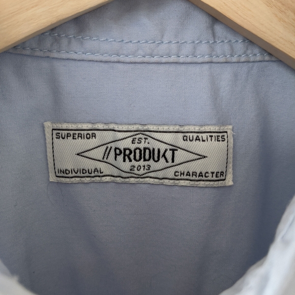 produkt chambray collared button down shirt, med - Picture 7 of 9